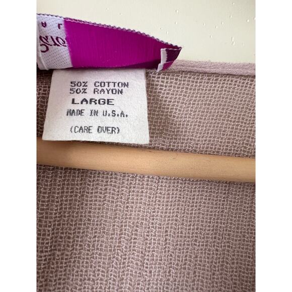 Carole Dolighan California Hand Dyed Women’s Dress Crinkle Large Made in USA - Picture 4 of 5